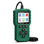 A Sparkace G700 handheld automotive diagnostic scanner designed with a rugged green casing and a color display for reading vehicle fault codes and real-time data.