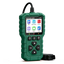 A Sparkace G700 handheld automotive diagnostic scanner designed with a rugged green casing and a color display for reading vehicle fault codes and real-time data.