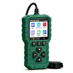 A Sparkace G700 handheld automotive diagnostic scanner designed with a rugged green casing and a color display for reading vehicle fault codes and real-time data.
